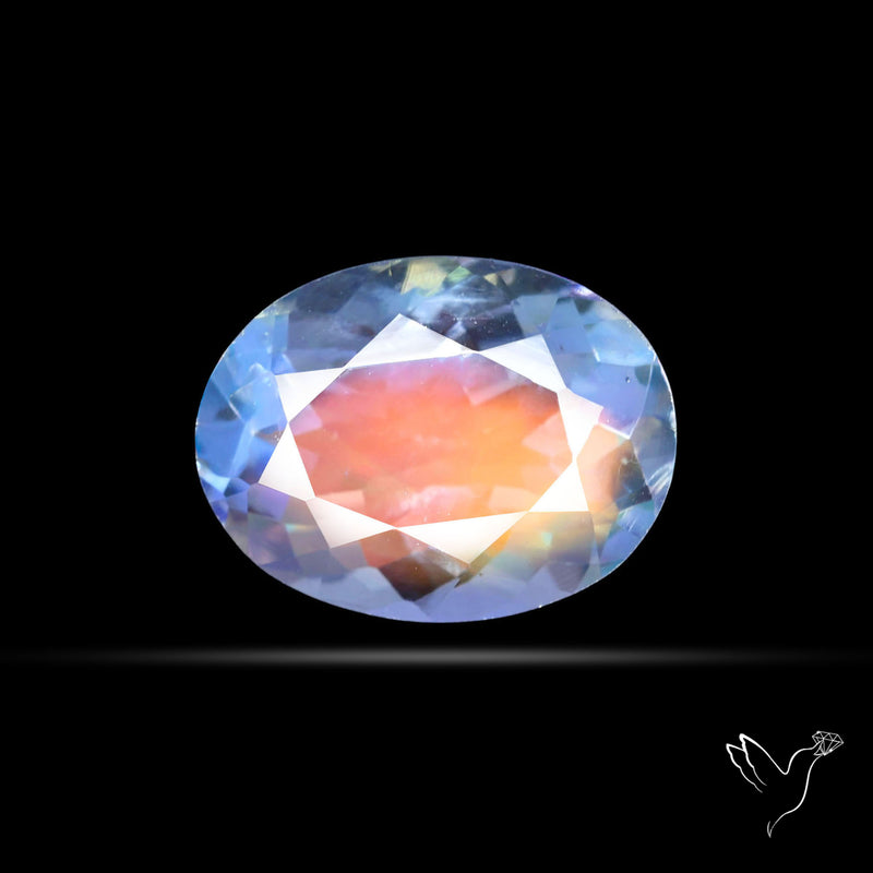 Madagascan Rainbow Moonstone Faceted Fine Gemstone High Grade