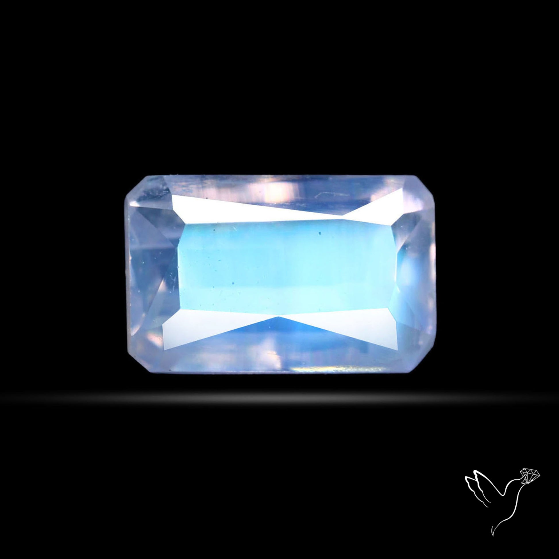 Madagascan Rainbow Moonstone Faceted Fine Gemstone High Grade