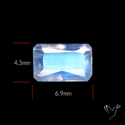 Madagascan Rainbow Moonstone Faceted Fine Gemstone High Grade