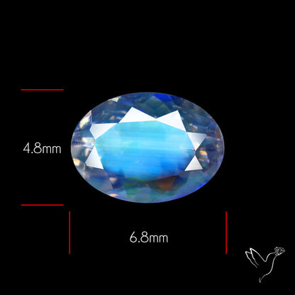 Madagascan Rainbow Moonstone Faceted Fine Gemstone High Grade