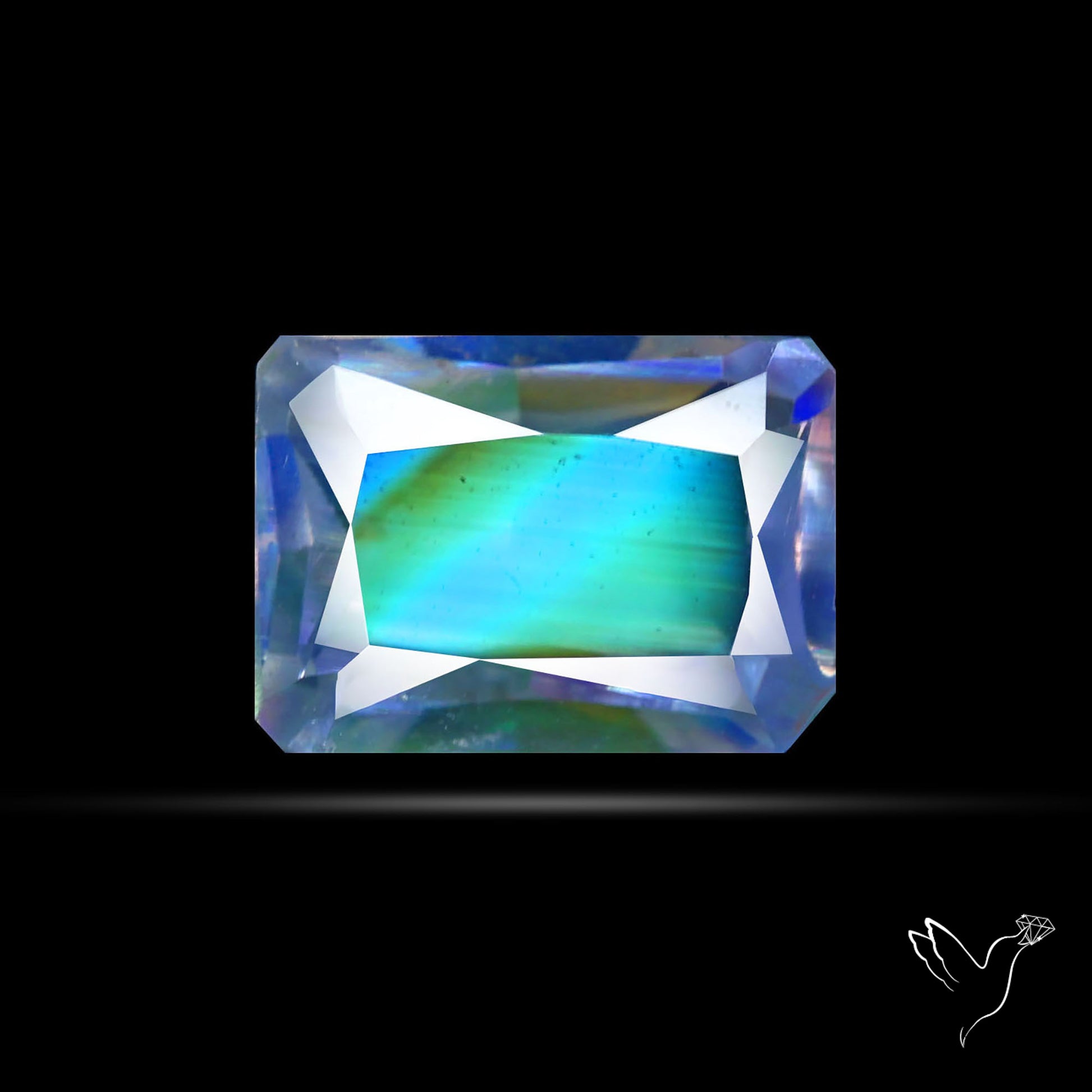 Madagascan Rainbow Moonstone Faceted Fine Gemstone High Grade