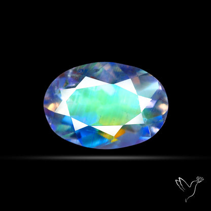 Madagascan Rainbow Moonstone Faceted Fine Gemstone High Grade