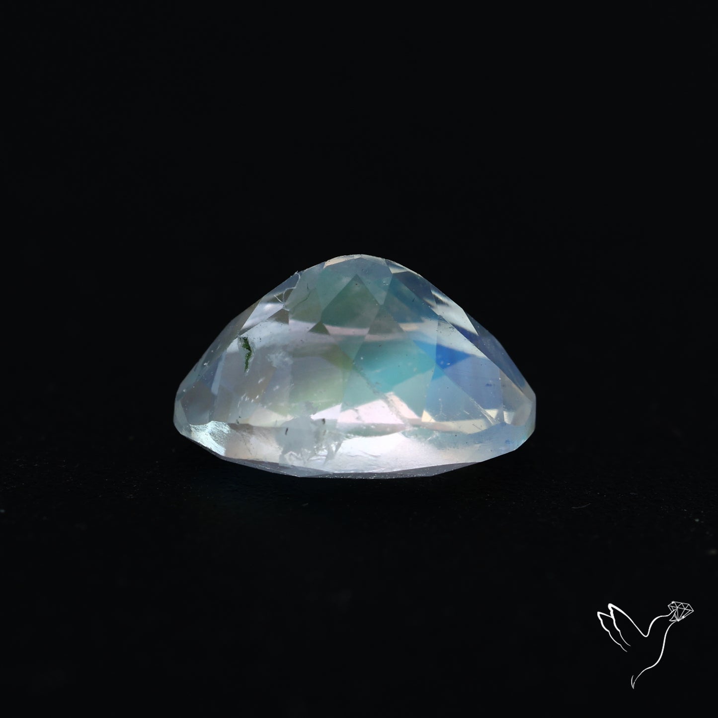 Madagascan Rainbow Moonstone Faceted Fine Gemstone High Grade