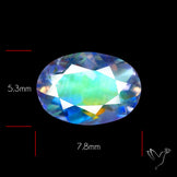 Madagascan Rainbow Moonstone Faceted Fine Gemstone High Grade