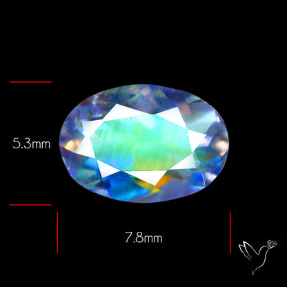 Madagascan Rainbow Moonstone Faceted Fine Gemstone High Grade