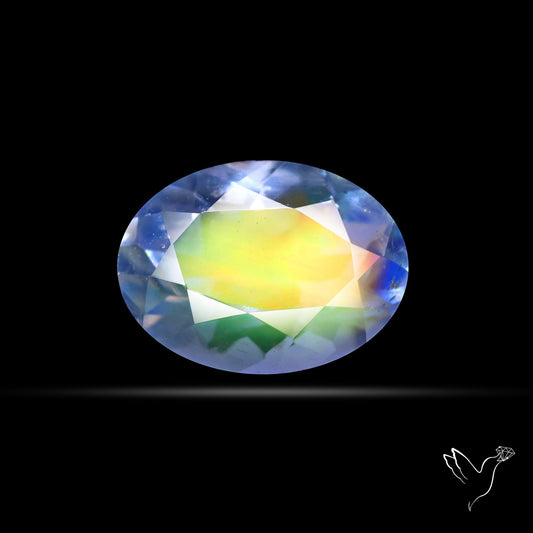 Madagascan Rainbow Moonstone Faceted Fine Gemstone High Grade