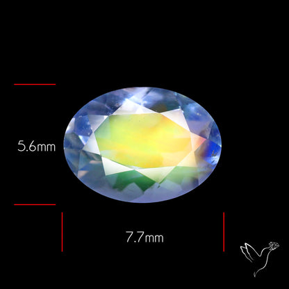 Madagascan Rainbow Moonstone Faceted Fine Gemstone High Grade