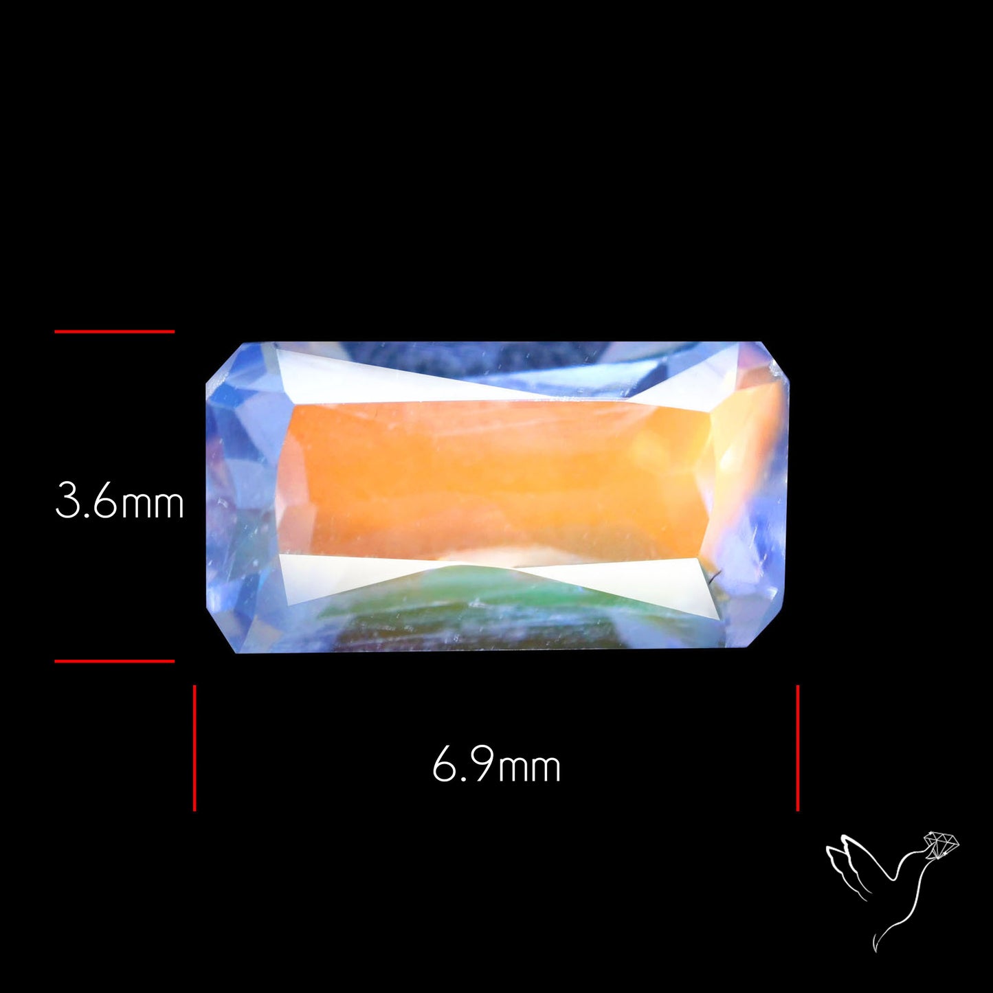 Madagascan Rainbow Moonstone Faceted Fine Gemstone High Grade