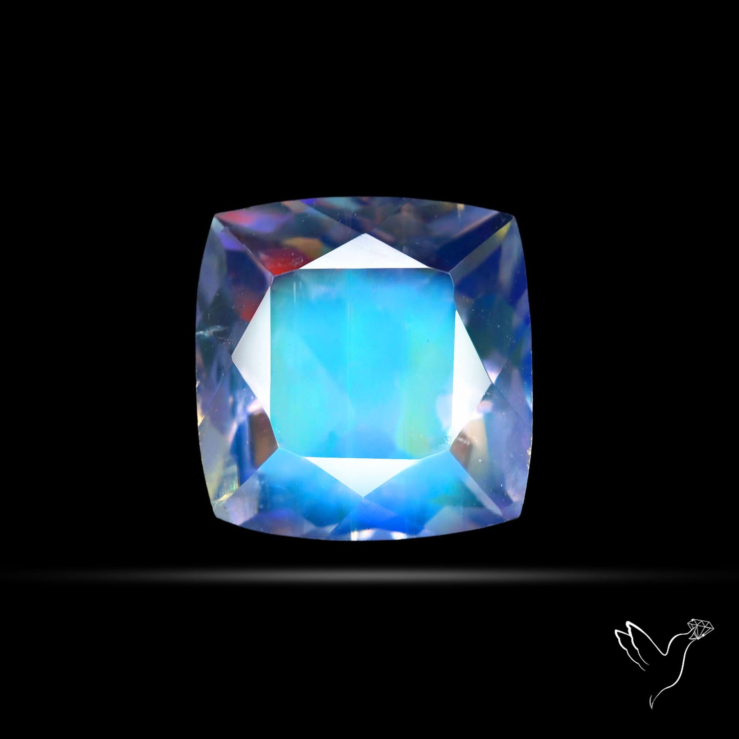 Madagascan Rainbow Moonstone Faceted Fine Gemstone High Grade