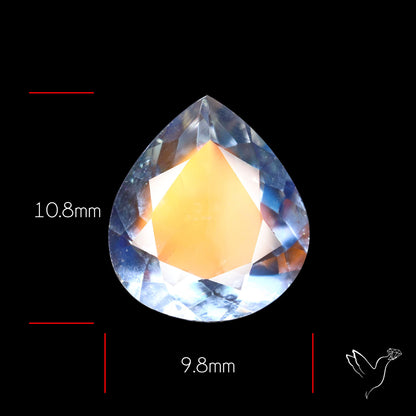 Madagascan Rainbow Moonstone Faceted Fine Gemstone High Grade