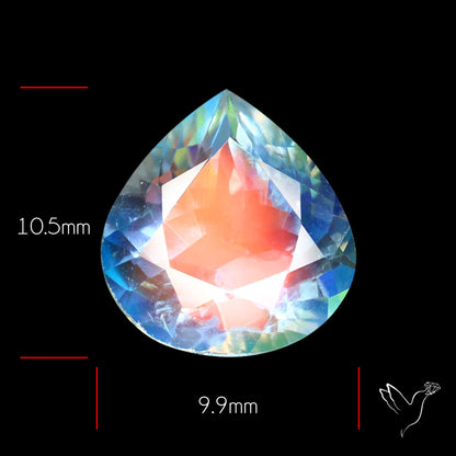 Madagascan Rainbow Moonstone Faceted Fine Gemstone High Grade