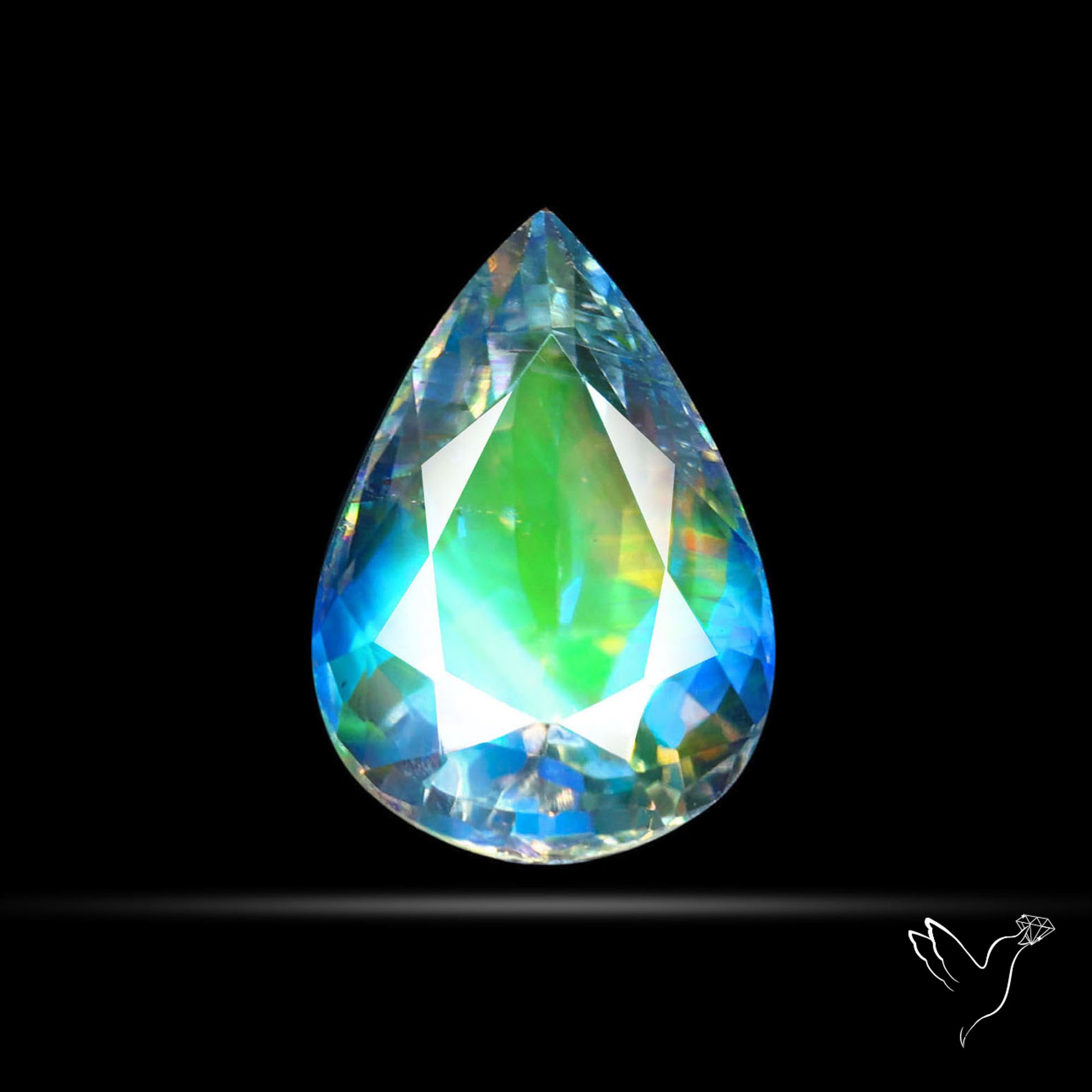 Madagascan Rainbow Moonstone Faceted Fine Gemstone High Grade