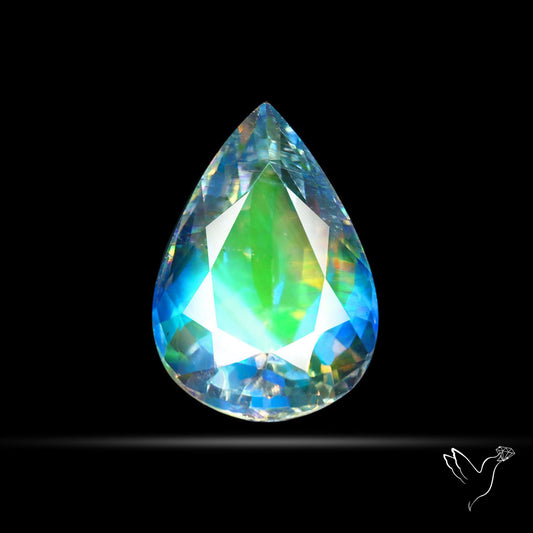 Madagascan Rainbow Moonstone Faceted Fine Gemstone High Grade