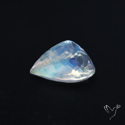 Madagascan Rainbow Moonstone Faceted Fine Gemstone High Grade