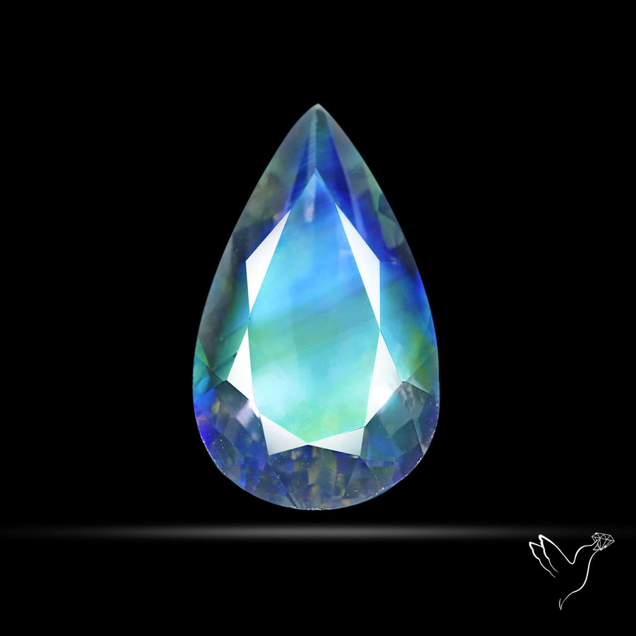 Madagascan Rainbow Moonstone Faceted Fine Gemstone High Grade