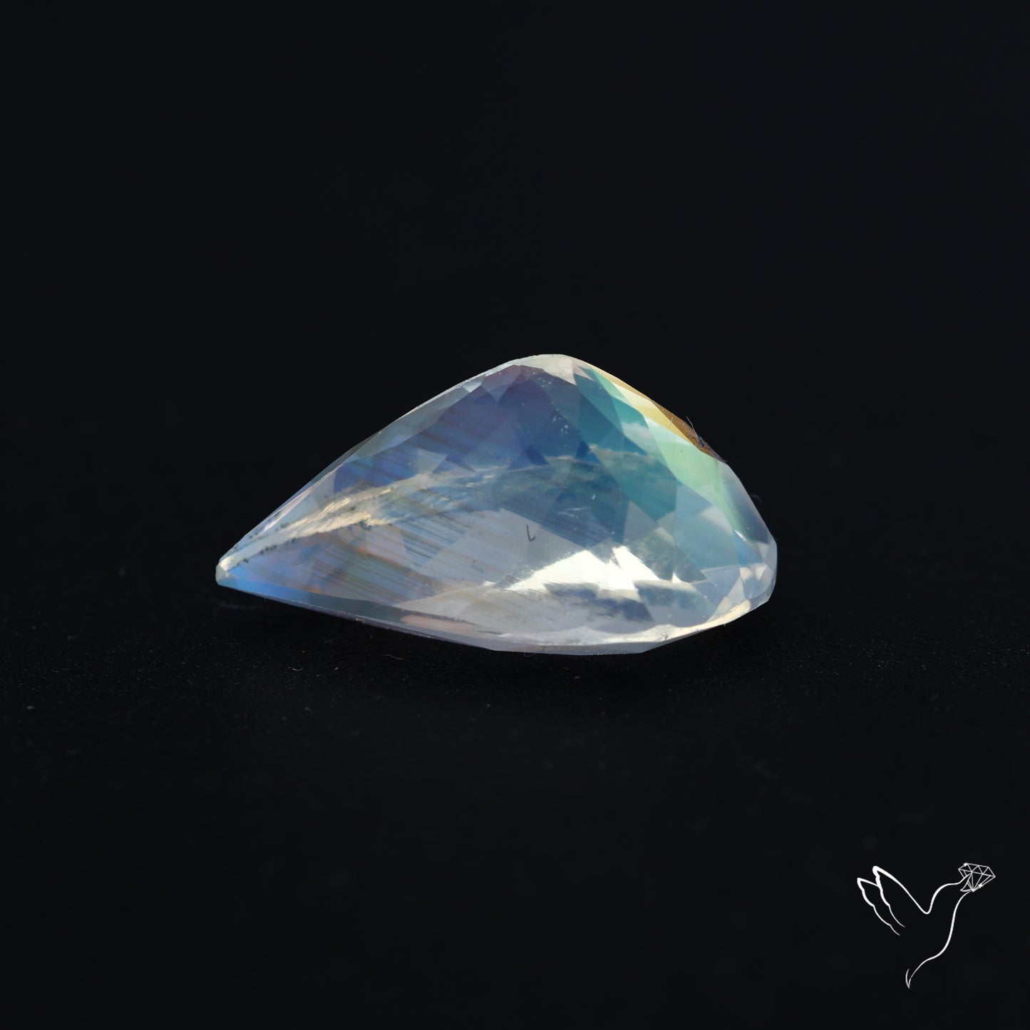 Madagascan Rainbow Moonstone Faceted Fine Gemstone High Grade