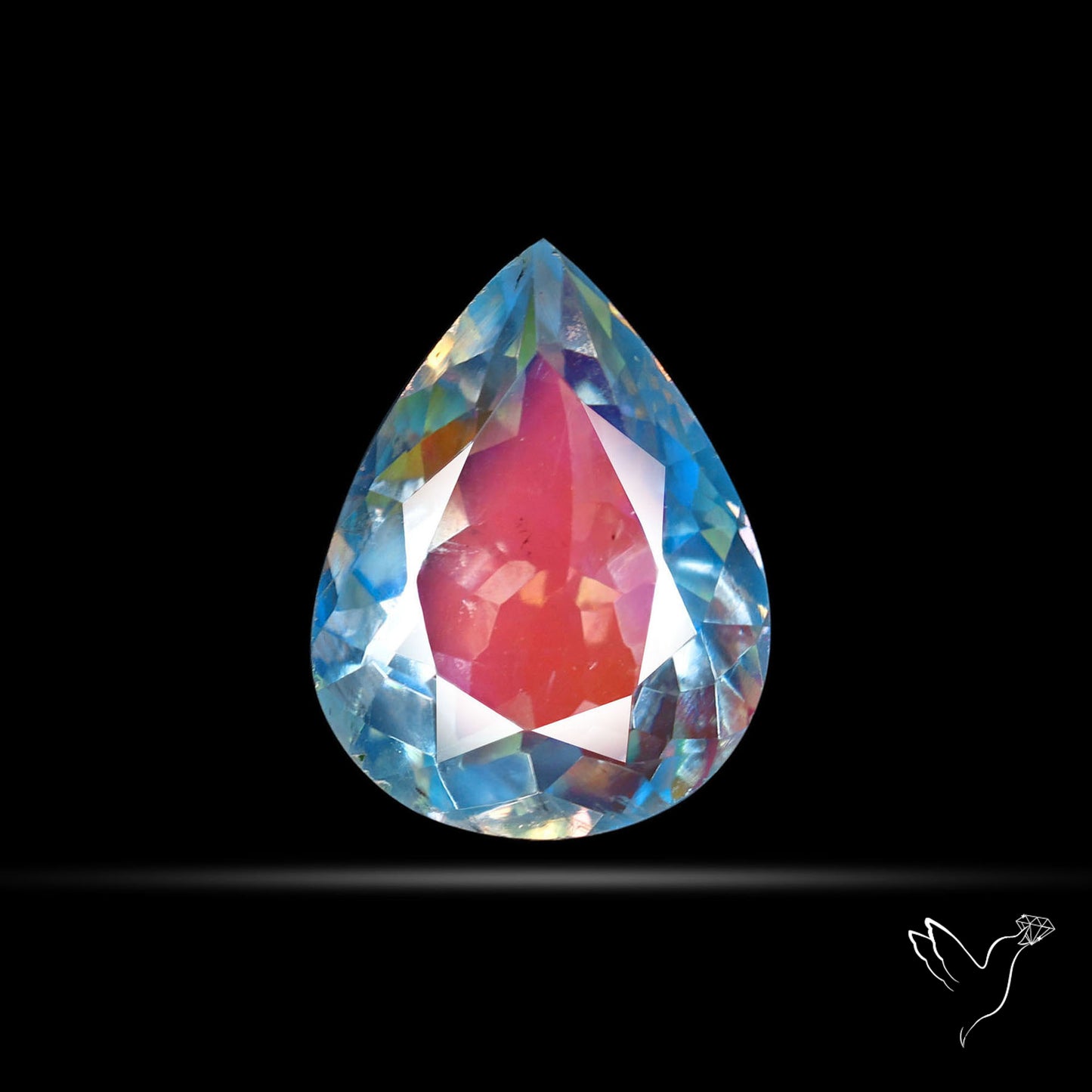 Madagascan Rainbow Moonstone Faceted Fine Gemstone High Grade