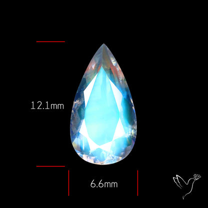 Madagascan Rainbow Moonstone Faceted Fine Gemstone High Grade