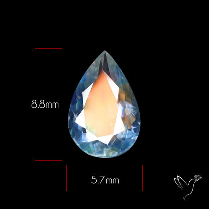 Madagascan Rainbow Moonstone Faceted Fine Gemstone High Grade