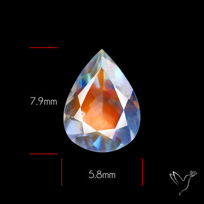 Madagascan Rainbow Moonstone Faceted Fine Gemstone High Grade