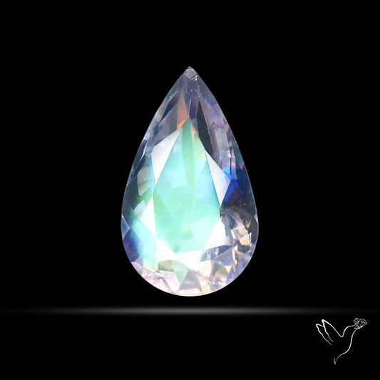 Madagascan Rainbow Moonstone Faceted Fine Gemstone High Grade