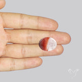 Lepidocrocite in Quartz Rare Gemstone Deep Saturated Red Lepidocrocite