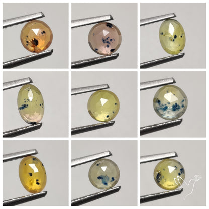 Rose Cut Songea Sapphire Lot