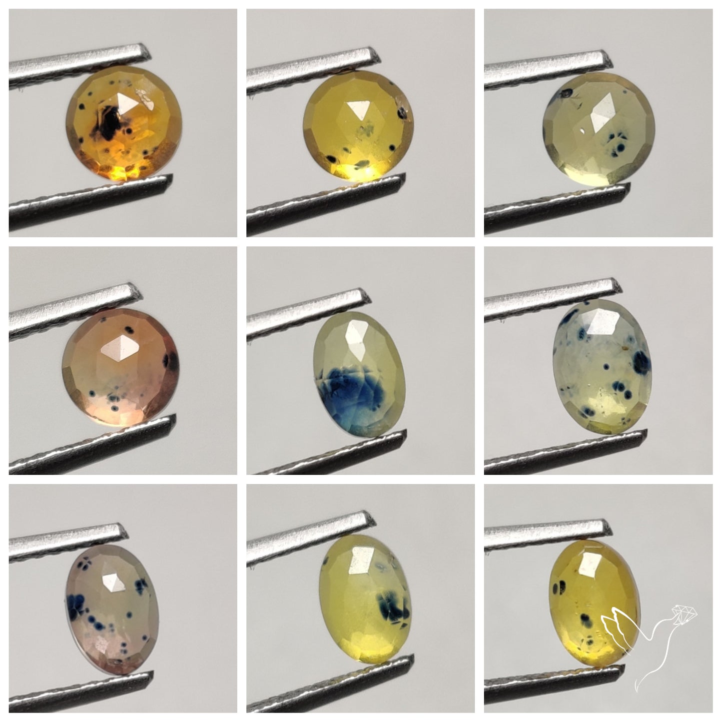 Rose Cut Songea Sapphire Lot