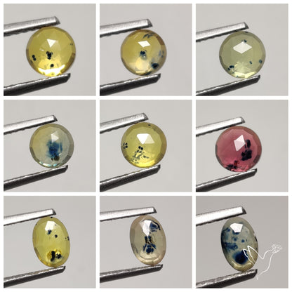 Rose Cut Songea Sapphire Lot