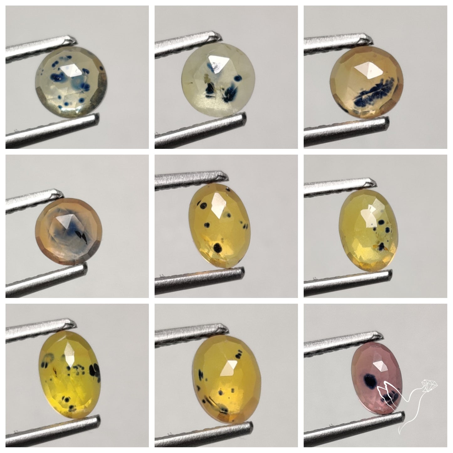 Rose Cut Songea Sapphire Lot