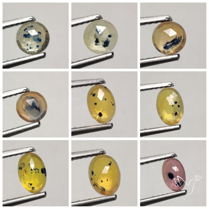 Rose Cut Songea Sapphire Lot