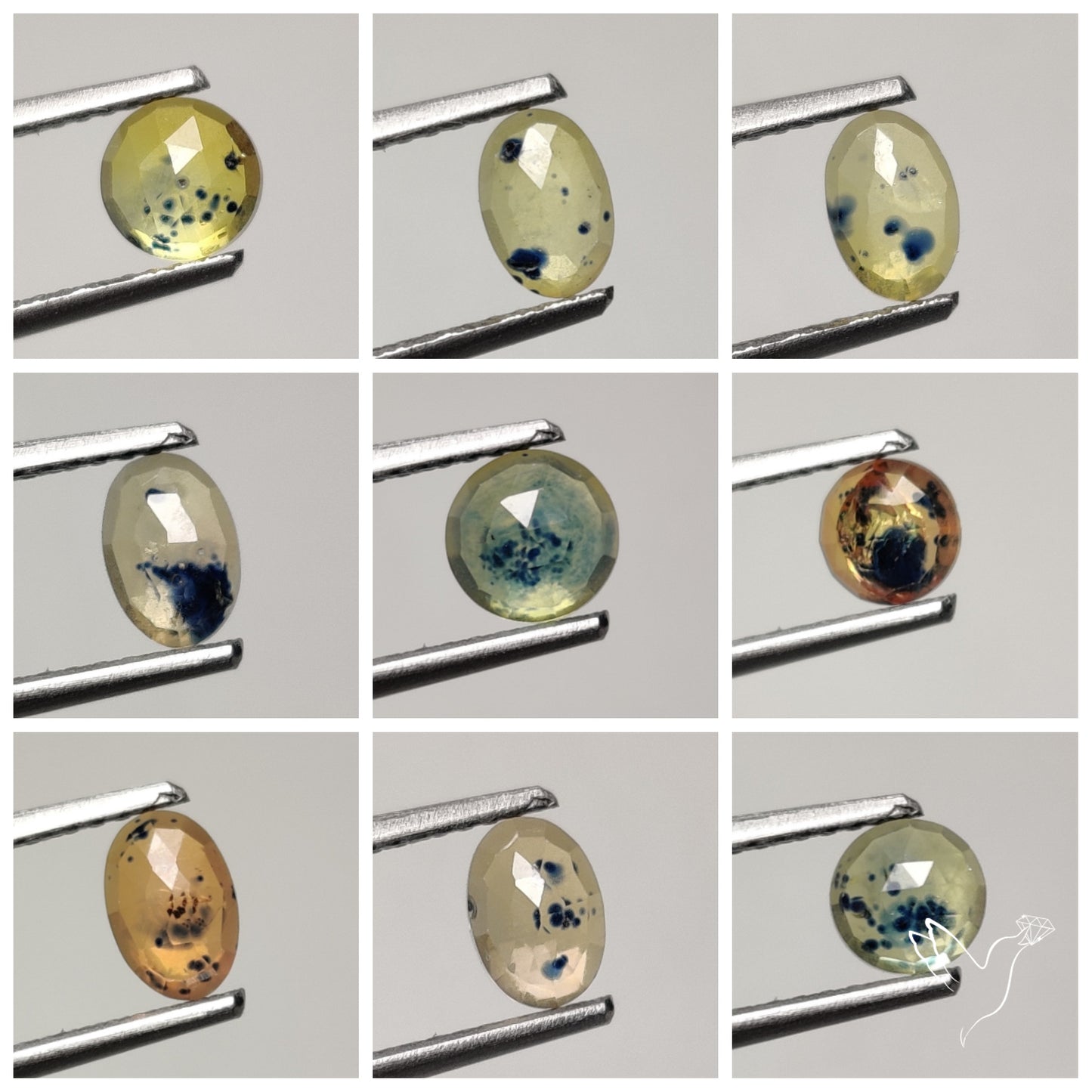Rose Cut Songea Sapphire Lot