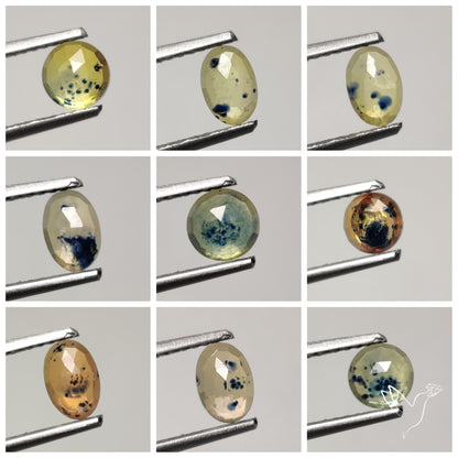 Rose Cut Songea Sapphire Lot