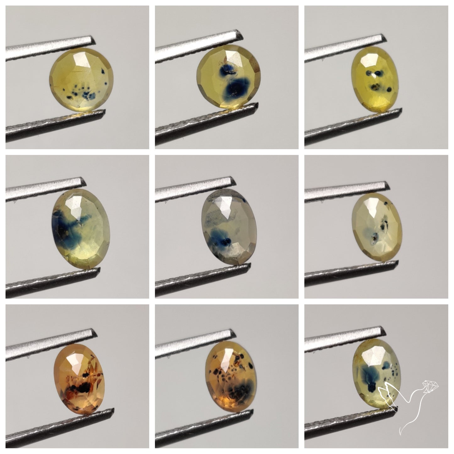 Rose Cut Songea Sapphire Lot