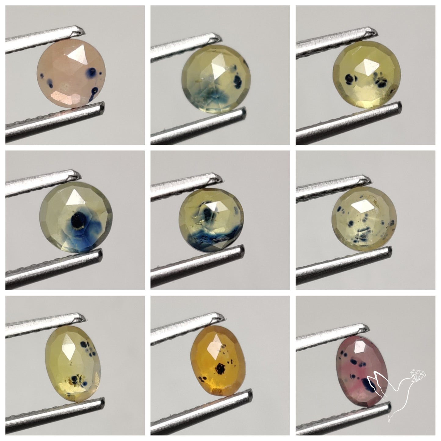 Rose Cut Songea Sapphire Lot