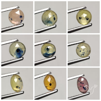 Rose Cut Songea Sapphire Lot