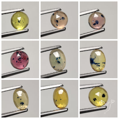 Rose Cut Songea Sapphire Lot
