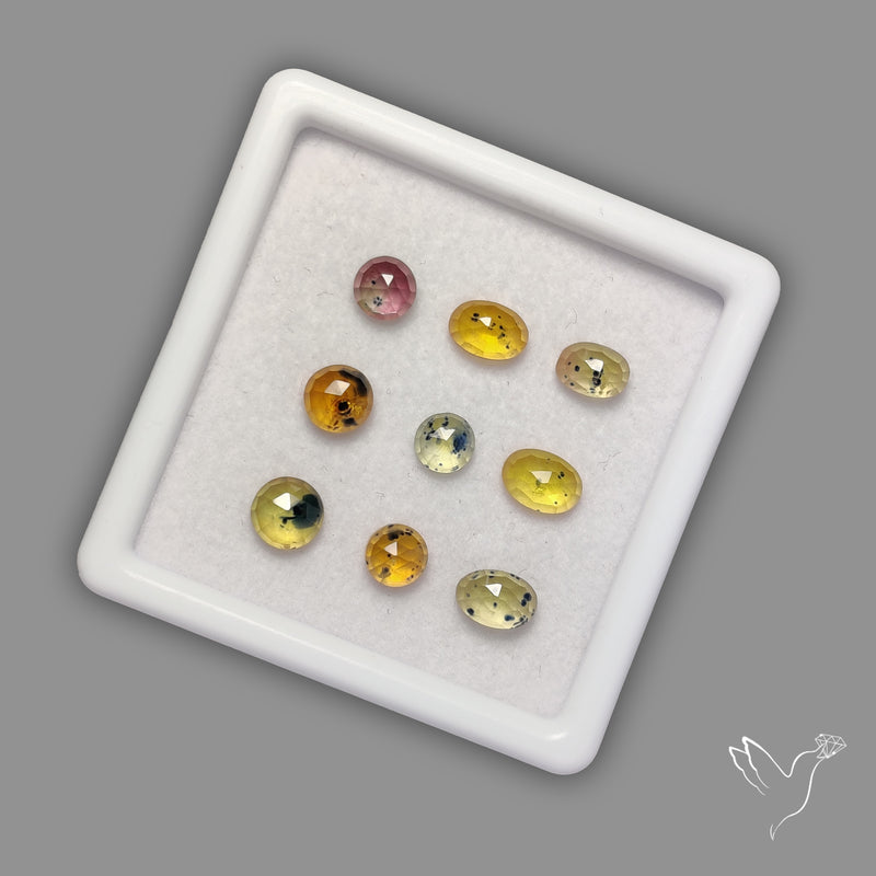 Rose Cut Songea Sapphire Lot