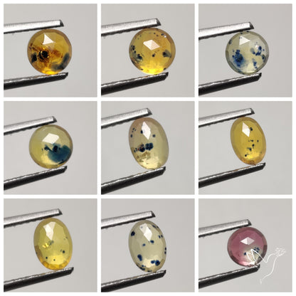Rose Cut Songea Sapphire Lot