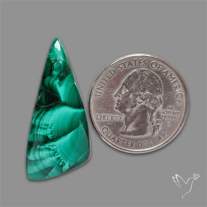 Bisbee Malachite with Chattoyancy Cabochon