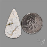 Orbicular Ocean Jasper Cabochon