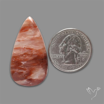 Brown Red Calcite Cabochon