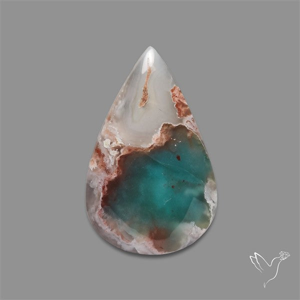 Aqua Chrysoprase Cabochon Deep Paraiba Gem