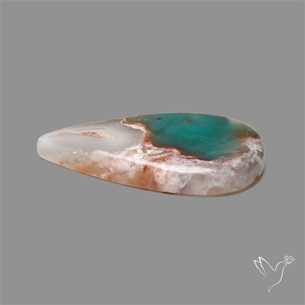 Aqua Chrysoprase Cabochon Deep Paraiba Gem