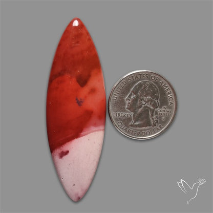 Bicolor Natural Mookaite Cabochon