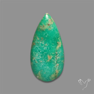 Rare Natural Green Hubei Turquoise Cabochon