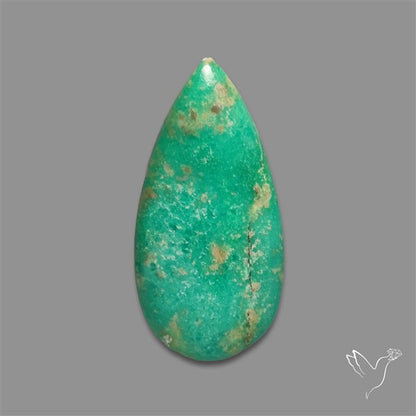 Rare Natural Green Hubei Turquoise Cabochon