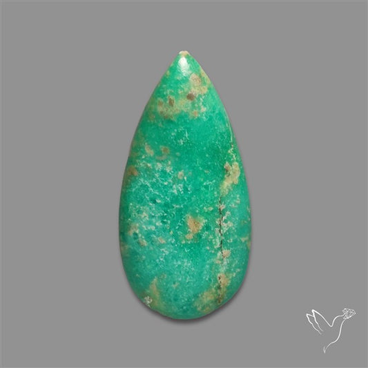 Rare Natural Green Hubei Turquoise Cabochon