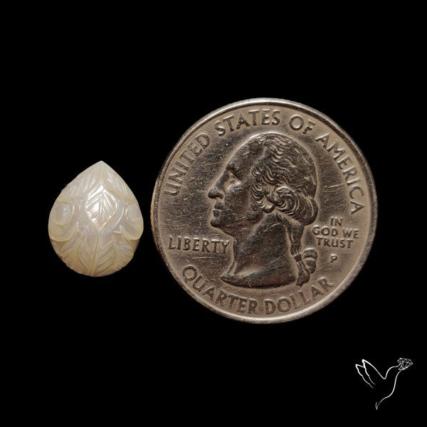 Freshwater Pearl Mughal Carving