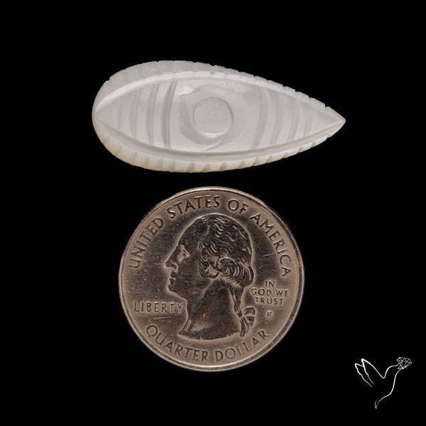 White Moonstone Carving